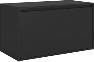 Maison Exclusive Halbank 80x40x45 cm spaanplaat zwart