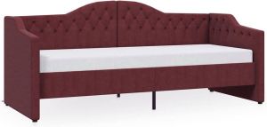 Maison Exclusive Slaapbank met USB stof paars 90x200 cm