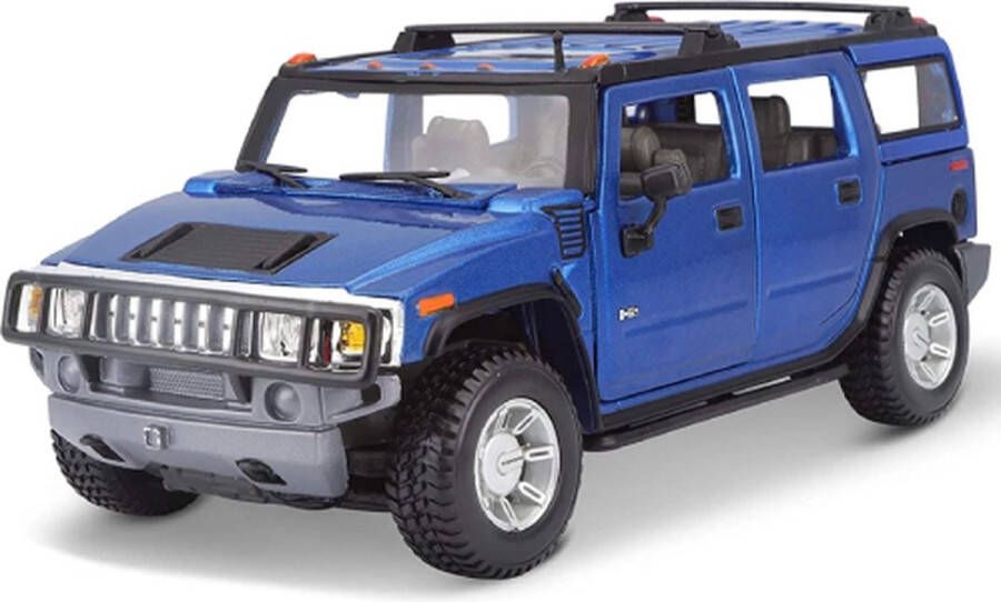 Maisto Hummer SUV 2003 (Blauw) (20 cm) 1 24 {Modelauto Schaalmodel Miniatuurauto Speelgoed}