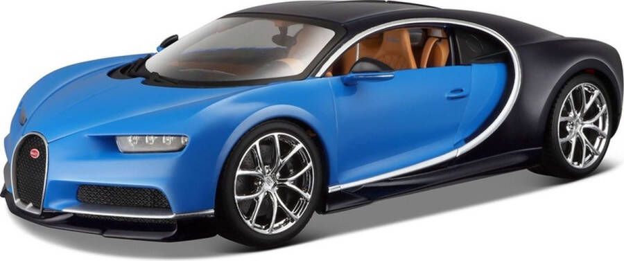 Maisto Modelauto Bugatti Chiron 1:24 blauw speelgoed auto schaalmodel