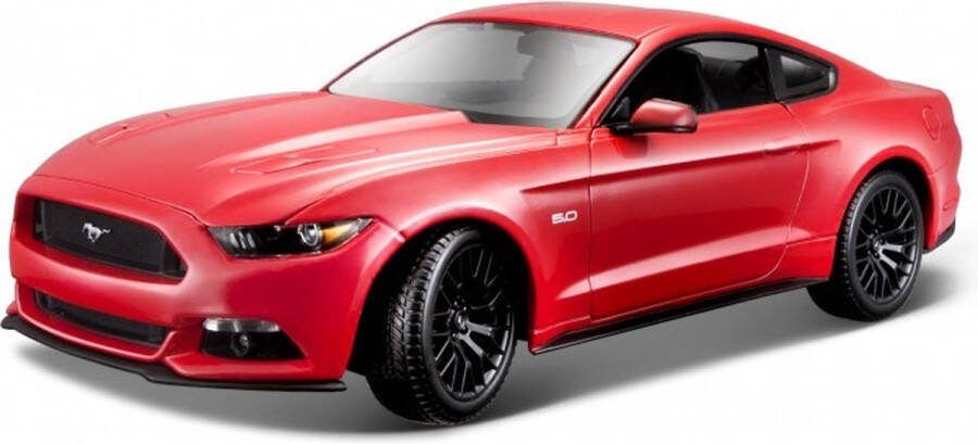 Maisto Modelauto Ford Mustang GT 2015 rood 26 x 10 x 7 cm Schaal 1:18 Speelgoedauto Miniatuurauto