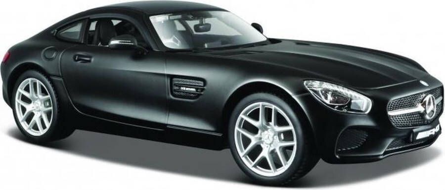 Maisto Modelauto Mercedes-Benz AMG GT zwart 18 x 8 x 5 cm Schaal 1:24 Speelgoedauto Miniatuurauto