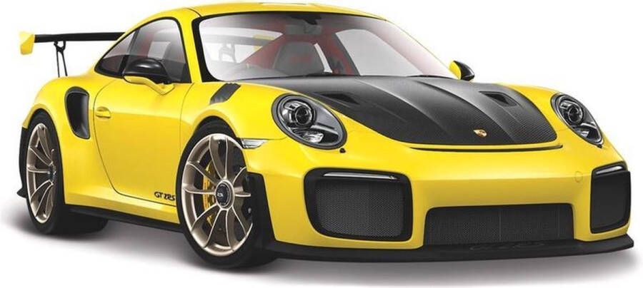 Maisto Modelauto Porsche 911 GT2 RS Special Edition geel zwart 1:24 speelgoed auto schaalmodel Porsche GT2 RS SE