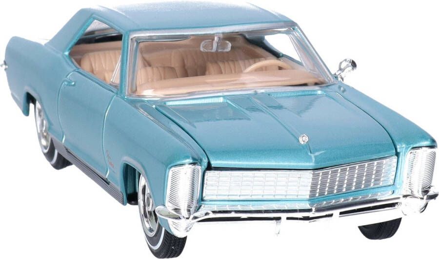 Maisto modelauto speelgoedauto Buick Riviera 1965 lichtblauw schaal 1:24 22 x 8 x 6 cm