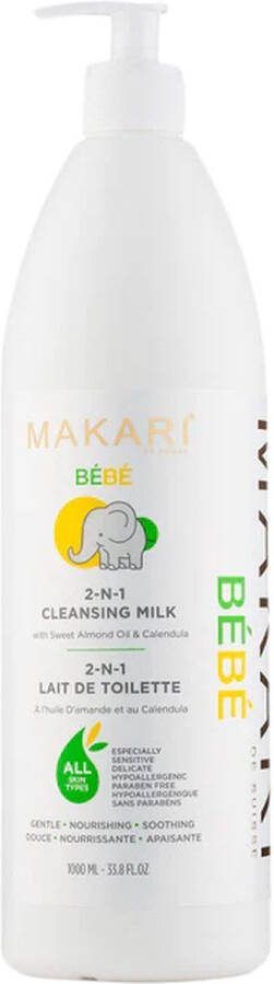 MAKARI Baby Reinigingsmelk Zachte body wash Lotion om droge huid 1000 ml