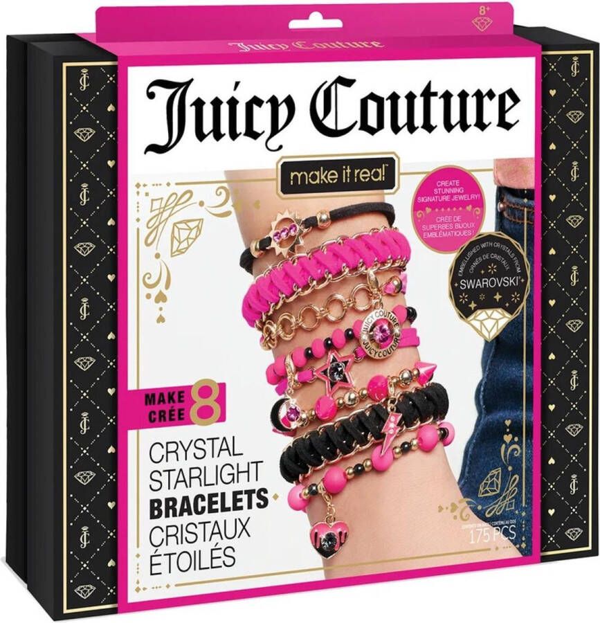 Make it Real Juicy Couture Set voor het maken van armbanden Swarovski Crystal Starlight