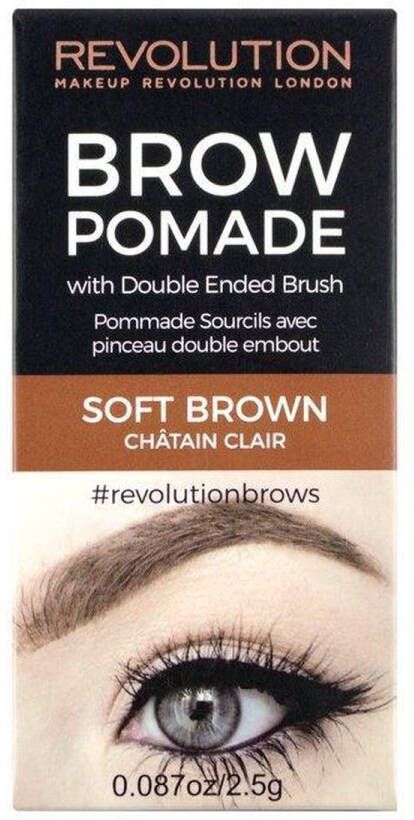 Makeup Revolution Brow Pomade Soft Brown