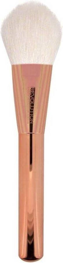 Makeup Revolution Brushes Ultra Metals Flawless Powder Brush Ultra Metallic Poeder Kwast Rose Gold Face Brush
