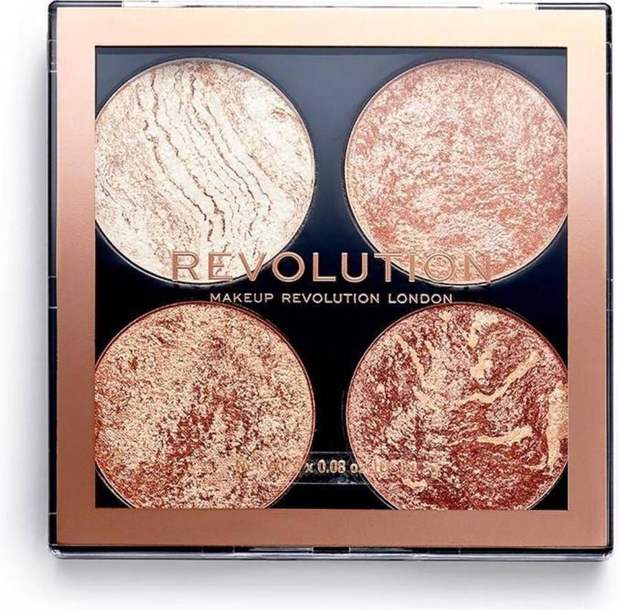 Makeup Revolution Cheek Kit Palette Paletka rozjasňovačů a bronzerů 8 g Don´t Hold Back (L)