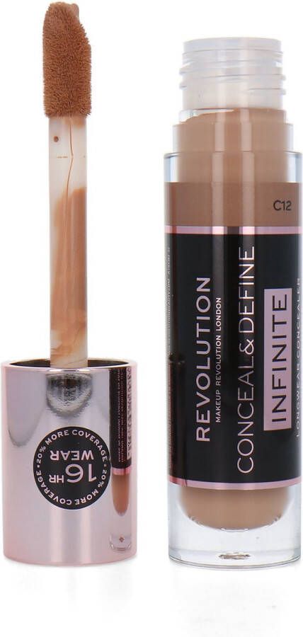 Makeup Revolution Conceal & Define XL Infinite Longwear Concealer C12
