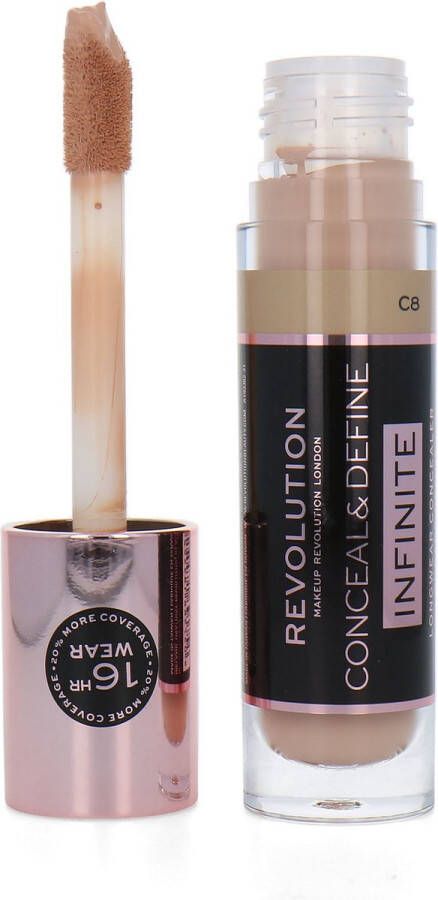 Makeup Revolution Conceal & Define XL Infinite Longwear Concealer C8