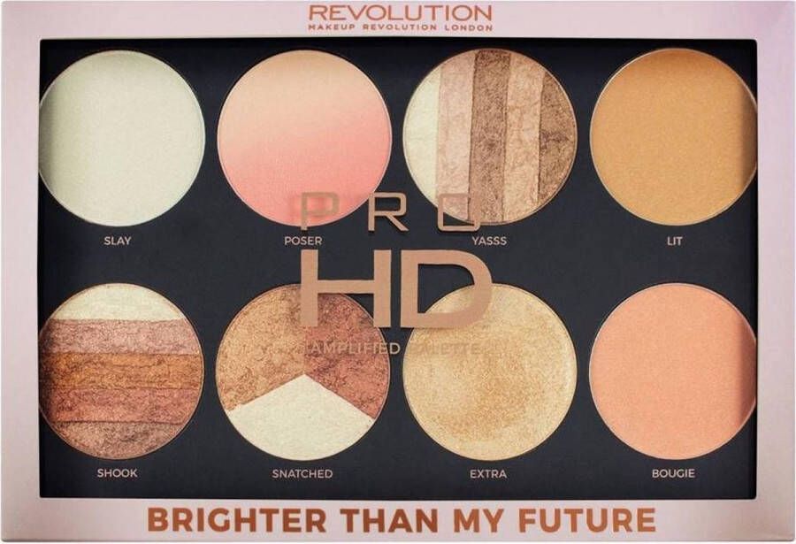 Makeup Revolution HD Pro Palette Brighter Than My Future Groot Contour & Highlighter Palette