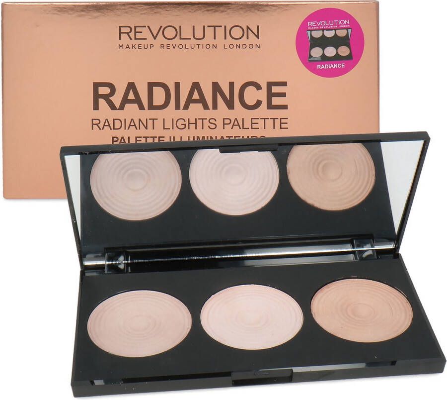 Makeup Revolution Highlighter Palette Radiance 3