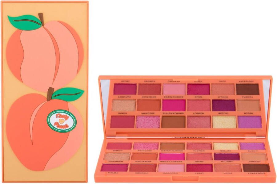 Makeup Revolution I Heart Revolution Tasty Peach Eyeshadow Palette Eye Shadow Palette 22 G Peach