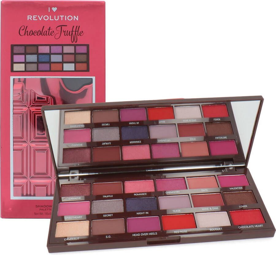 Makeup Revolution I Love Revolution Oogschaduw Palette Chocolate Truffle