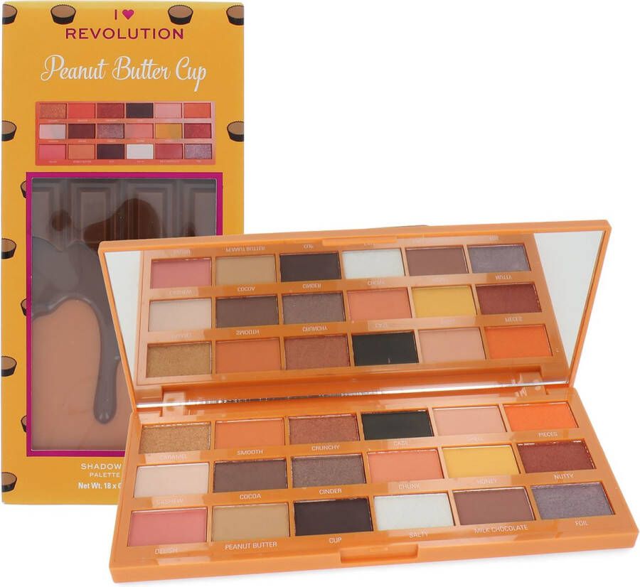 Makeup Revolution I Love Revolution Oogschaduw Palette Peanut Butter Cup