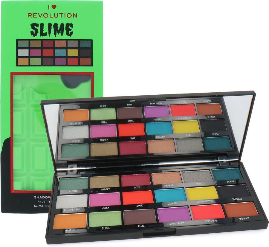 Makeup Revolution I Love Revolution Oogschaduw Palette Slime