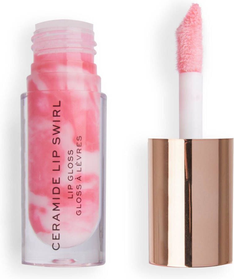 Makeup Revolution Lip Swirl Ceramide Gloss Sweet Soft Pink Verzorgend Lipgloss Roze