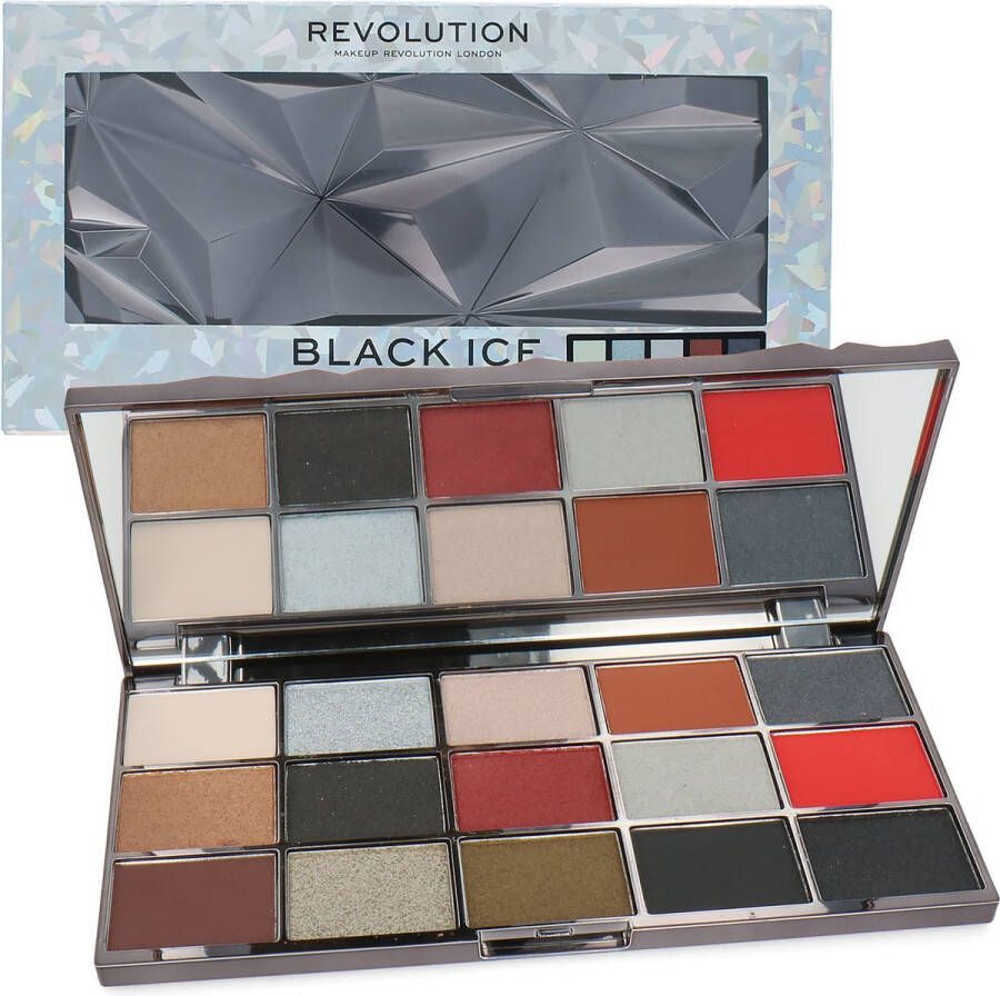 Makeup Revolution Oogschaduw Palette Black Ice