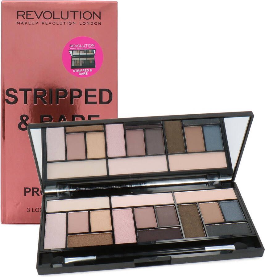 Makeup Revolution Oogschaduw Palette Stripped & Bare