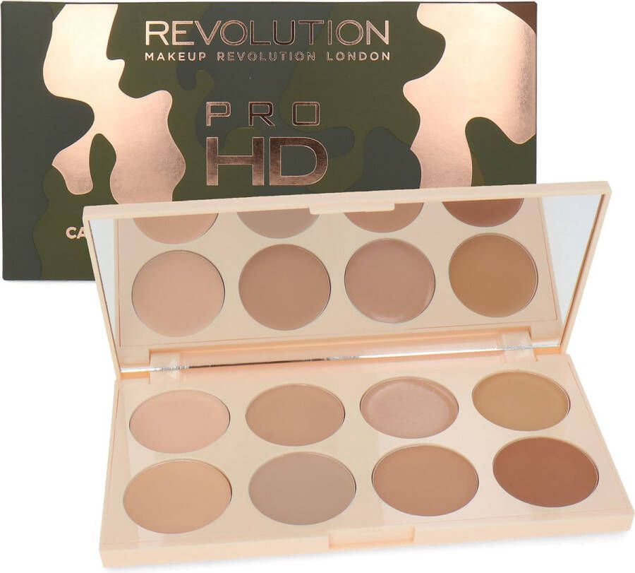 Makeup Revolution Pro HD Camouflage Cream Concealer Palette Light Medium