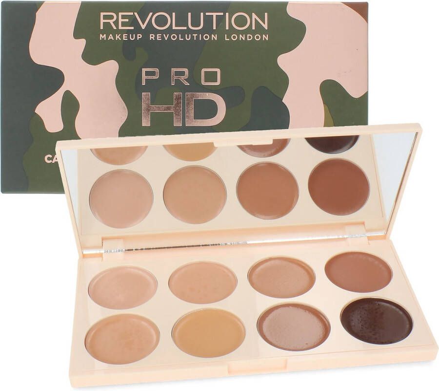Makeup Revolution Pro HD Camouflage Cream Concealer Palette Medium Dark