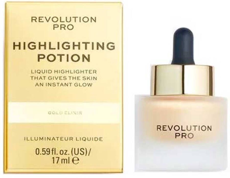 Makeup Revolution Pro Highlighting Potion- Gold Elixir 17 ml