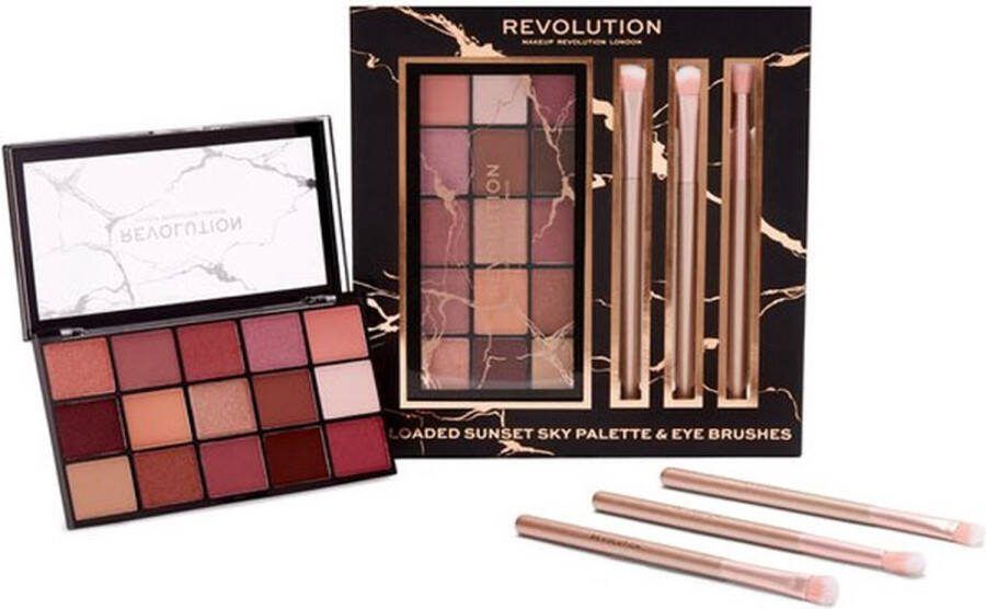 Makeup Revolution Reloaded Sunset Sky Palette & Eye Brush Gift Set