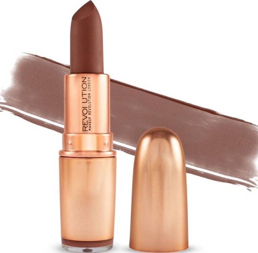 Makeup Revolution Iconic Matte Nude Revolution Lipstick Inclination