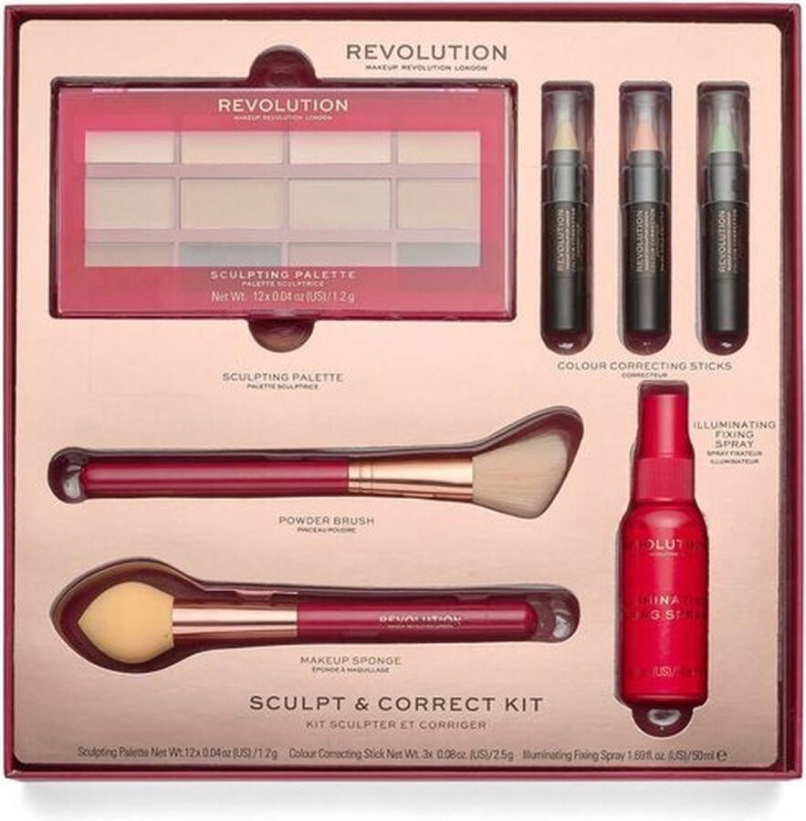 Makeup Revolution Sculpt & Correct Kit Gift Set Cadeauset