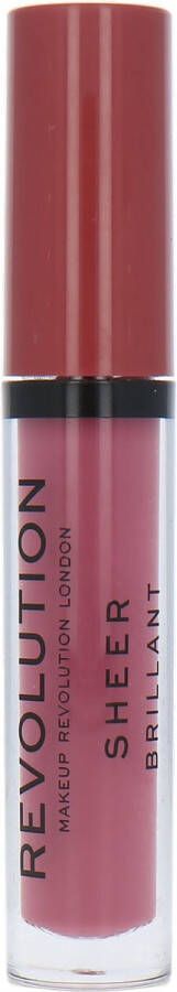 Makeup Revolution Sheer Briljant Lipgloss 114White Wedding