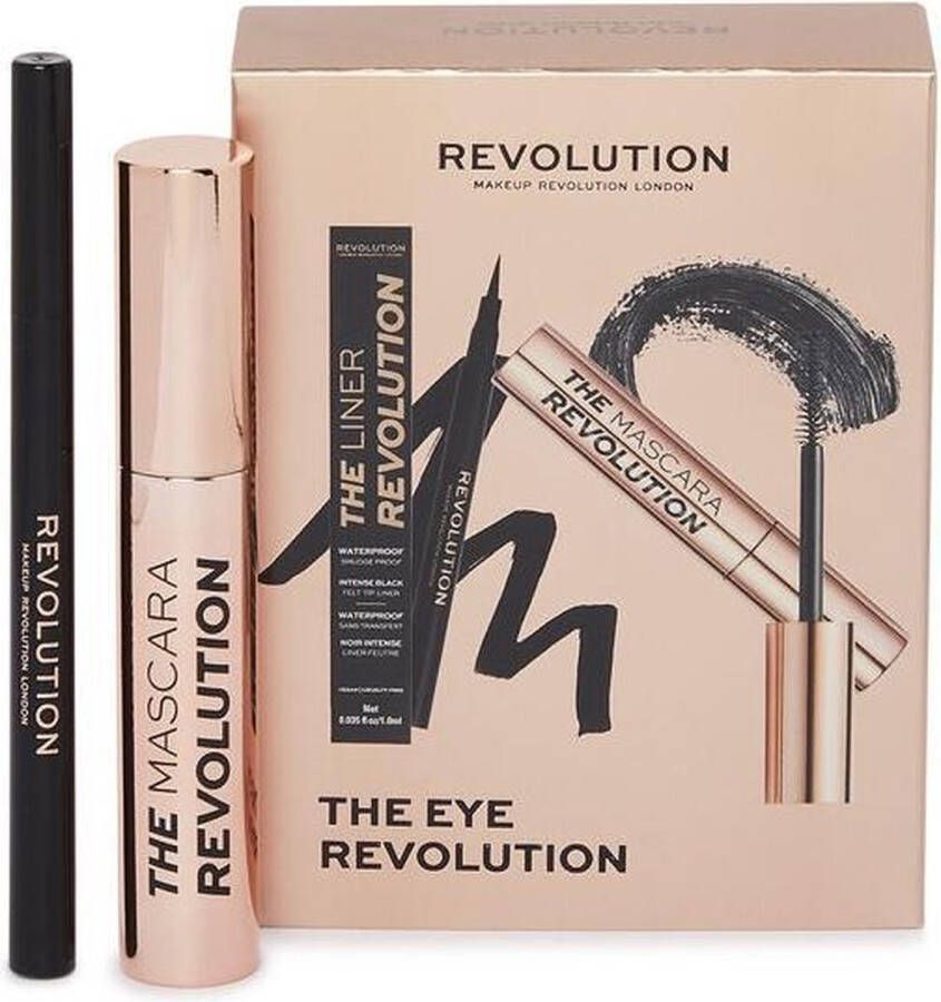 Makeup Revolution The Eye Revolution Gift Set Mascara & Eyeliner Bestsellers Set