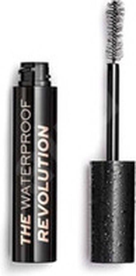 Makeup Revolution The Waterproof Revolution Mascara Waterproof Mascara For Volume And Length 8 Ml Black