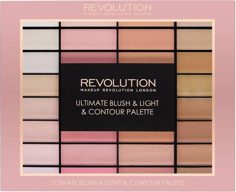 Makeup Revolution Ultimate Blush & Light & Contour Palette Groot 32 Tinten