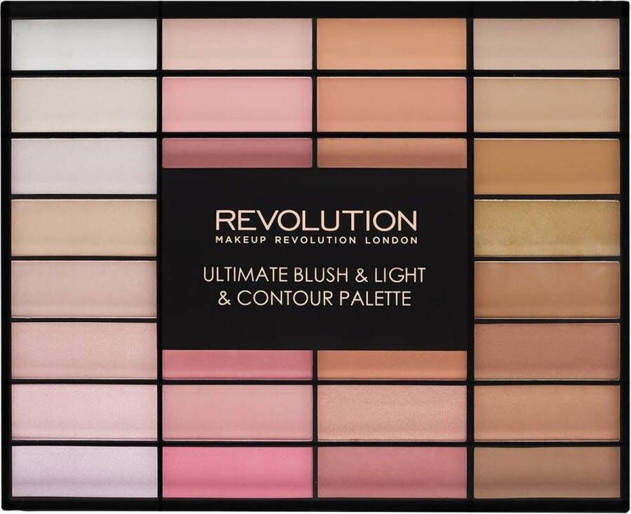 Makeup Revolution Ultimate Blush & Light & Contour Palette Groot 32 Tinten