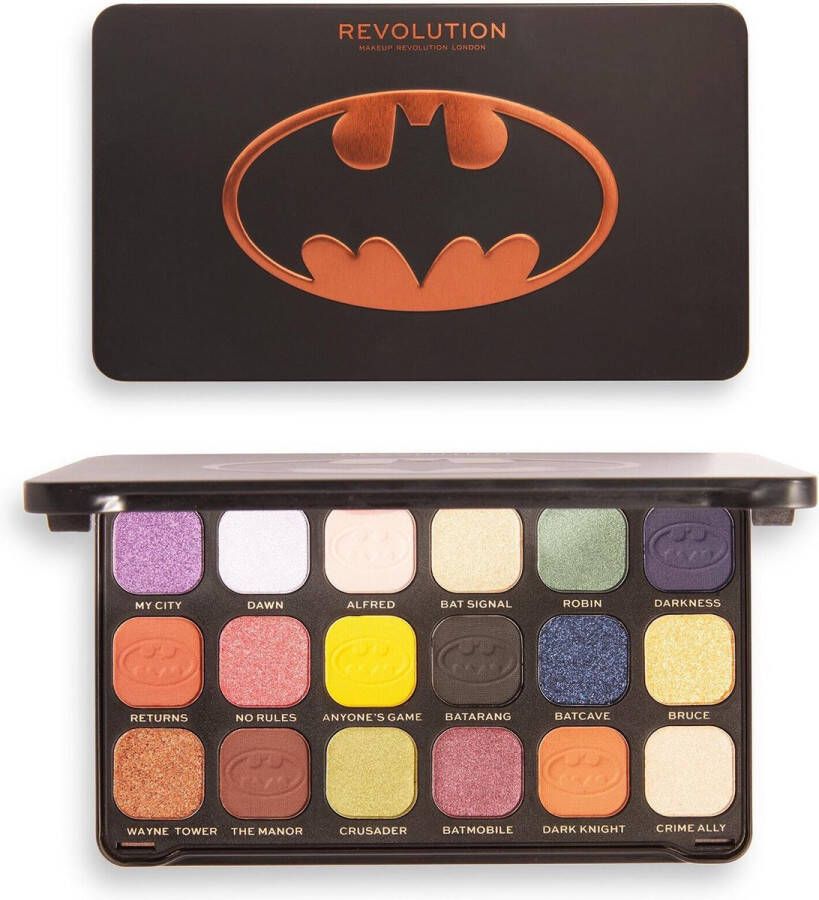 Makeup Revolution x Batman™ This City Needs Me Forever Flawless Palette Oogschaduw Palette DC Comics