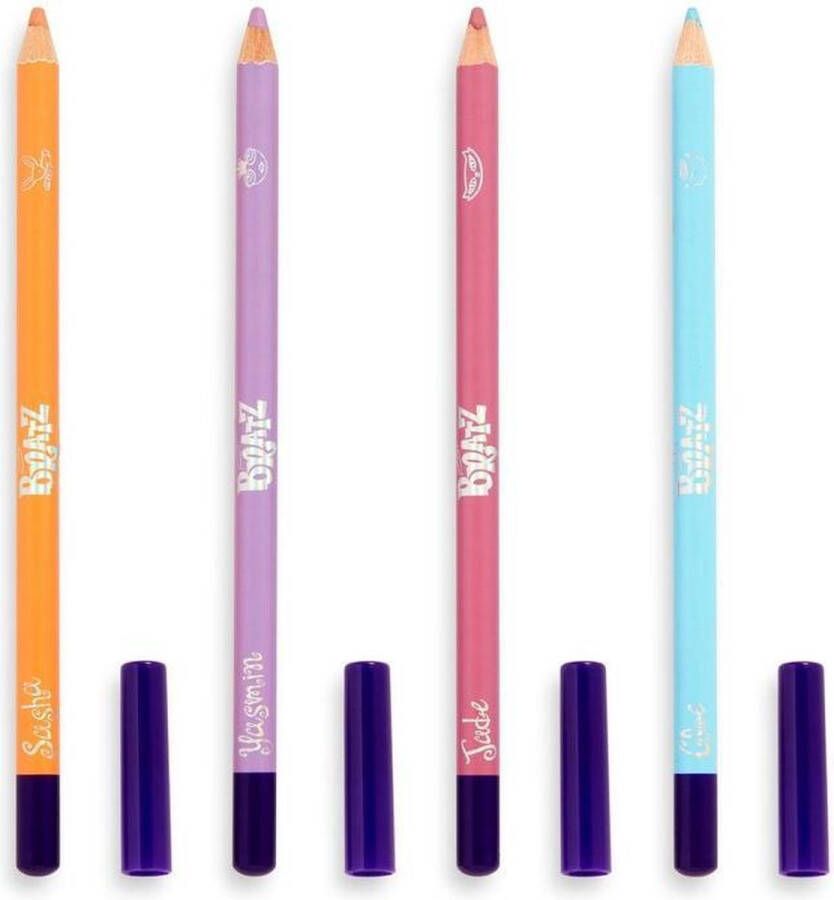 Makeup Revolution x Bratz Kohl Liner Set Eyeliner Oogpotlood Set Pastel Lila Roze Oranje & Blauw