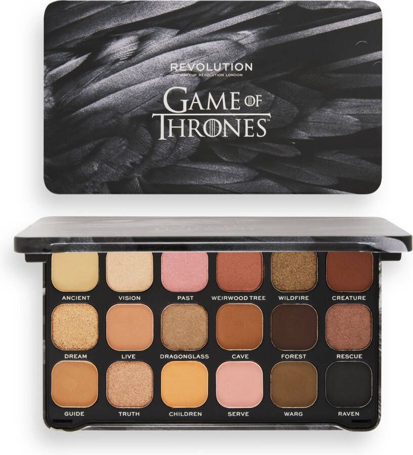 Makeup Revolution x Game Of Thrones 3 Eyed Raven Forever Flawless Shadow Palette Oogschaduw Palette