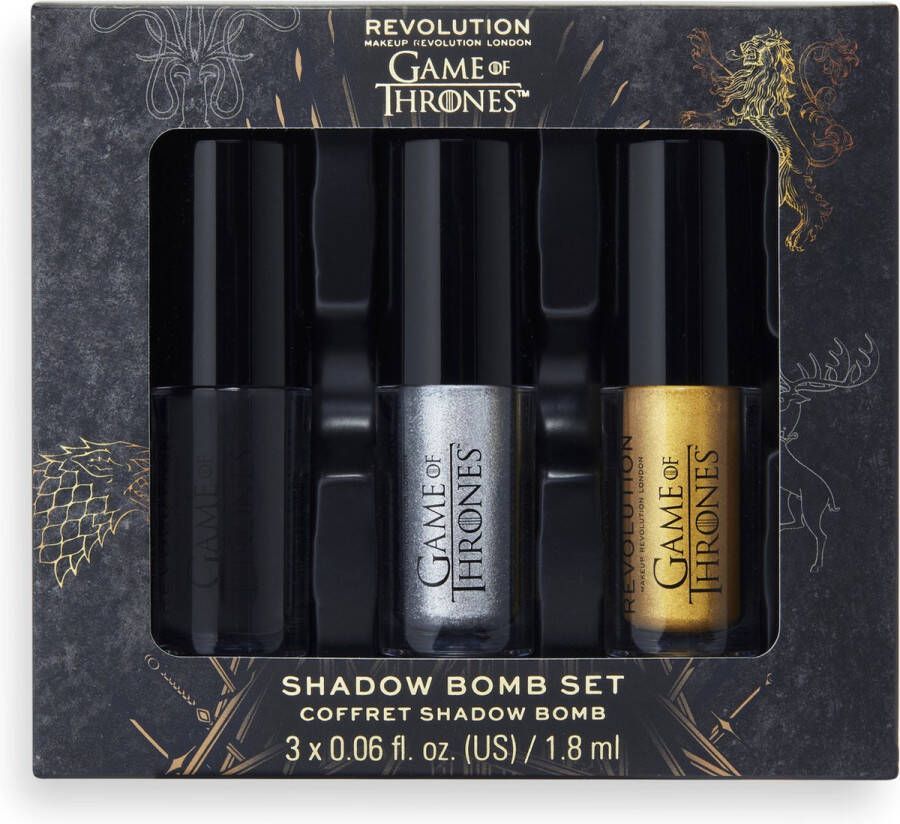 Makeup Revolution x Game Of Thrones Shadow Bomb Set Liquid Eyeshadow Set