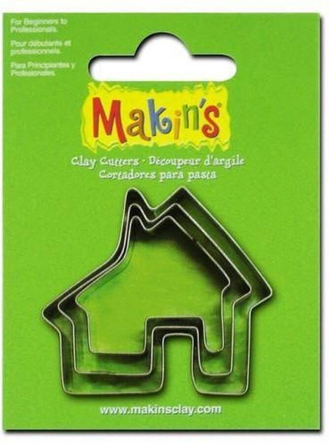 Makin's Clay Makin'Clay Uitsteekvorm set huis ca. 2 4 cm