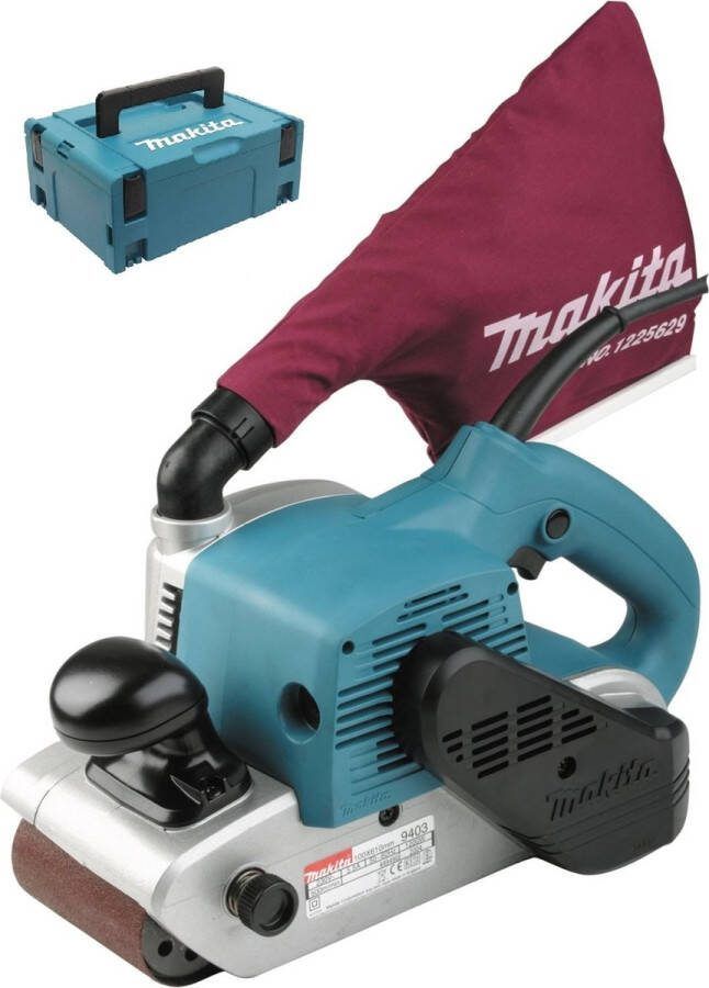 Makita 9403J Bandschuurmachine in Mbox 1200W 100 x 610mm
