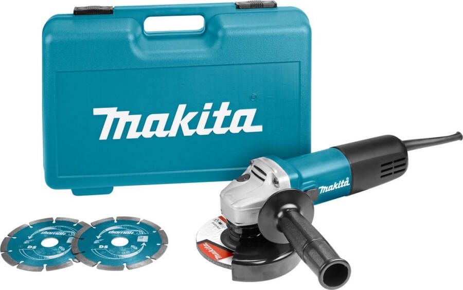 Makita 9558HNRGK2 Haakse slijper 840 W 125 mm
