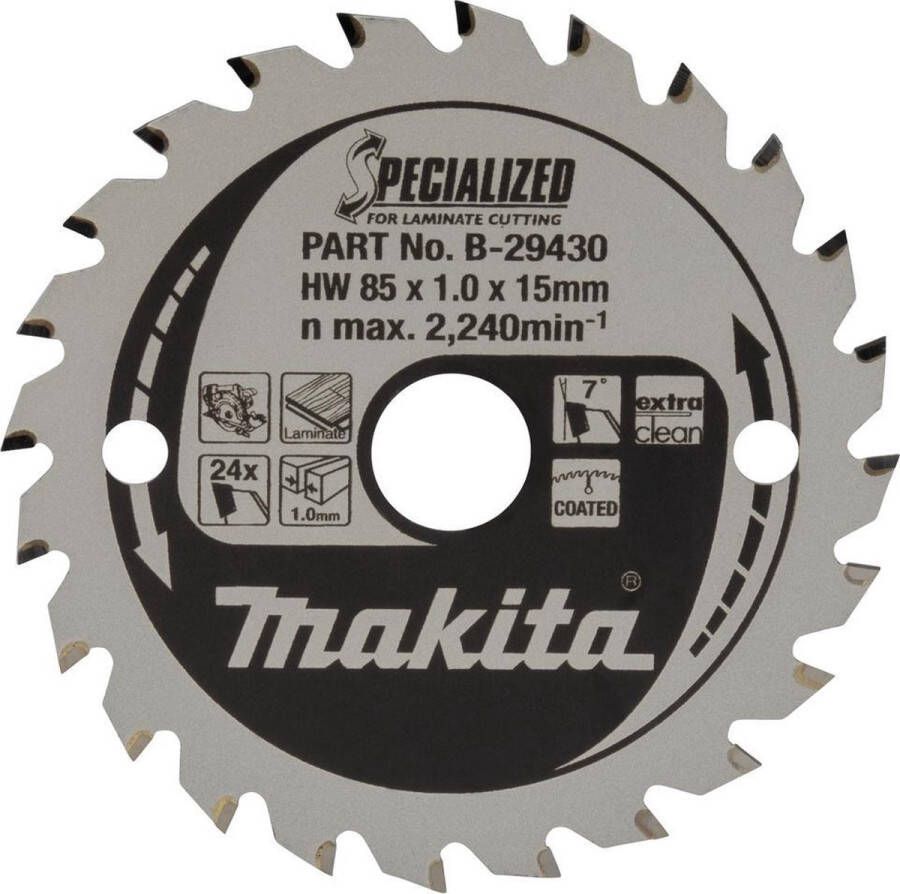 Makita B-29430 Cirkelzaagblad Laminaat
