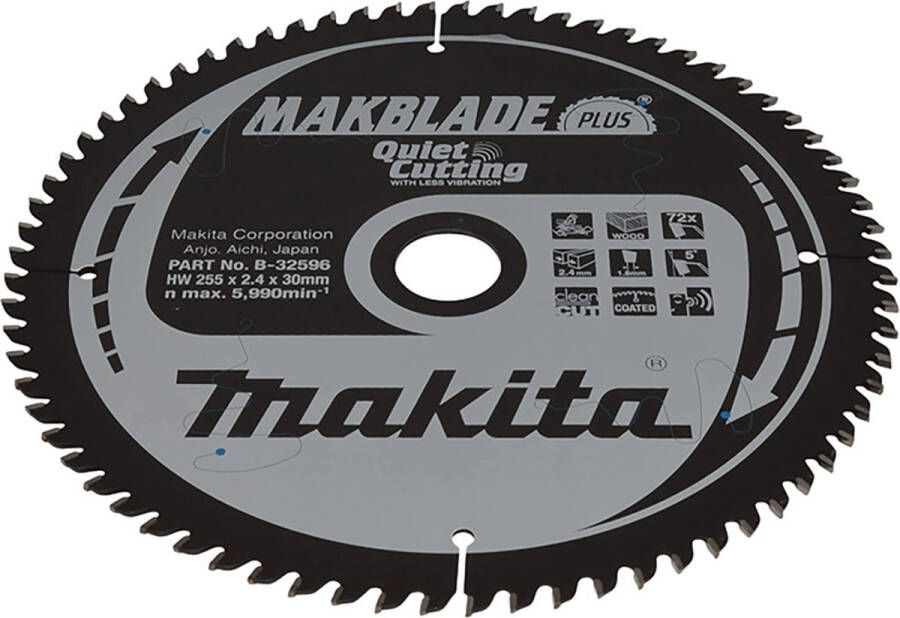 Makita B-32596 zaagblad MAKBLADE PLUS 255x30mm