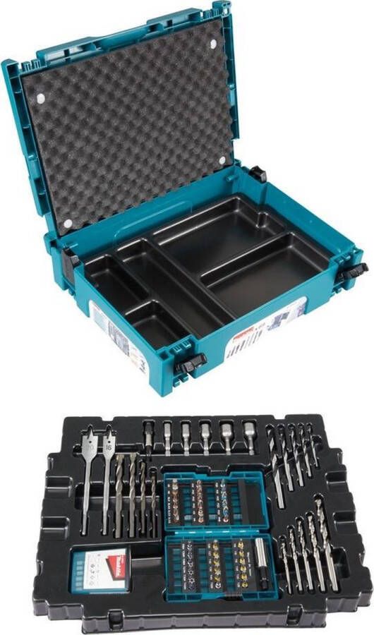 Makita B-49638 69-DELIGE BOOR- EN SCHROEFSET IN MAKPAC KOFFER