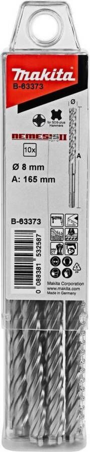 Makita B-63373 P4s:sds-plus Boor 8x165mm 10st