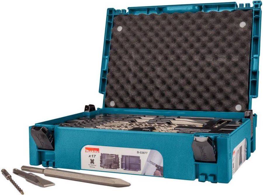 Makita Boor beitelset SDS-PLUS 17-delig in Mbox B-53877