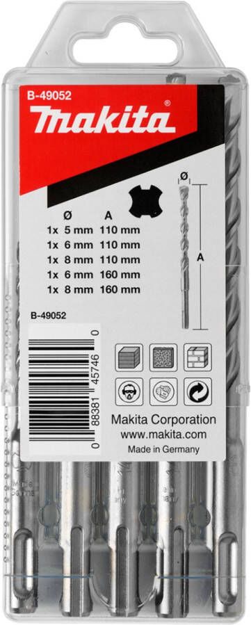 Makita P2S: SDS-PLUS 5 6 8x110 6 8x160 betonborenset