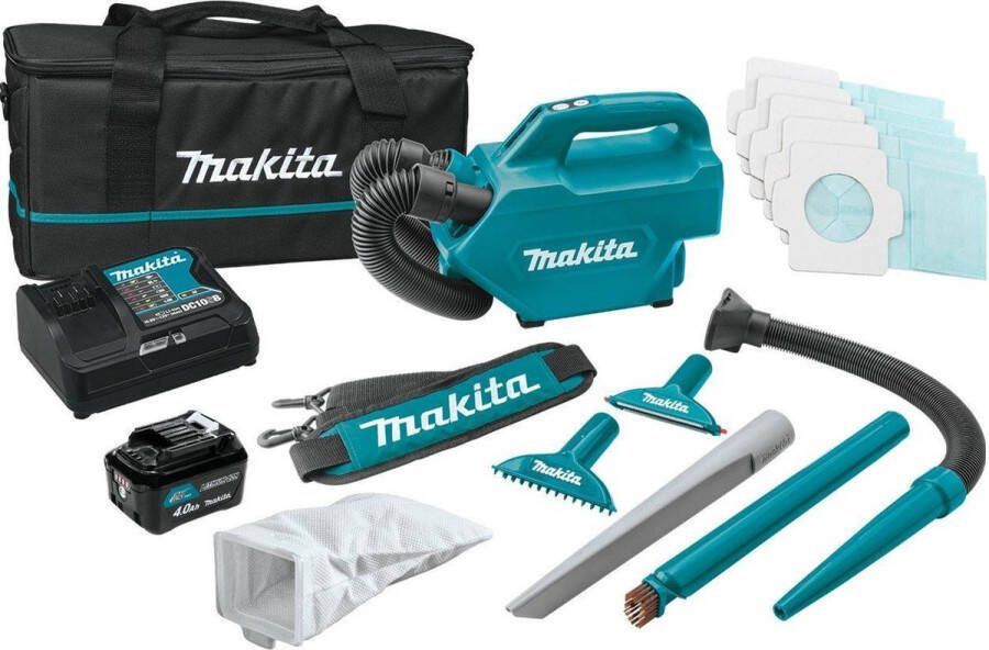 Makita CL121DSM 12V Li-Ion Accu stofzuiger set (1x 4 0Ah) 1300l min 0 5L
