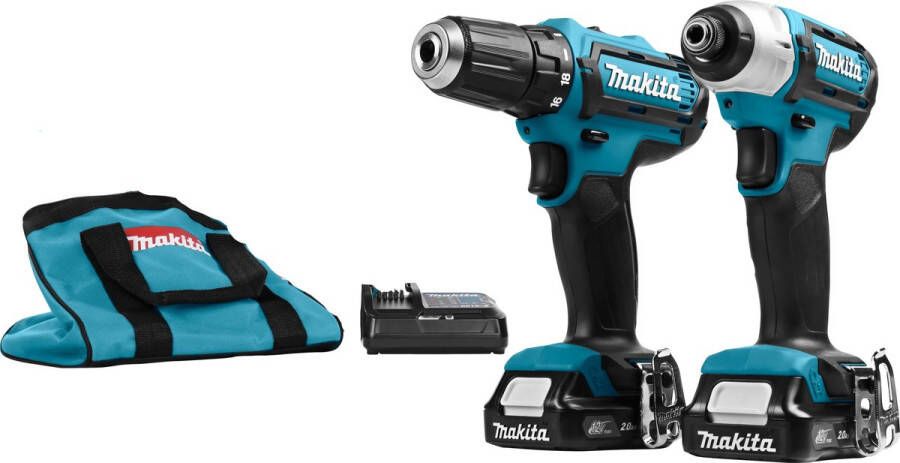 Makita CLX201S 12 V MAX Combiset boren en slagschroeven